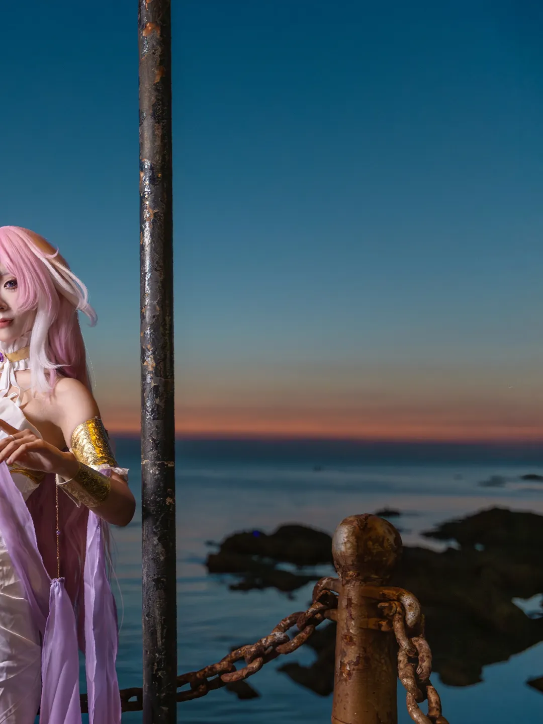 【愛莉希雅cos】崩壞三的花鈴律曲，海邊提燈夜遊 - 第 3 張