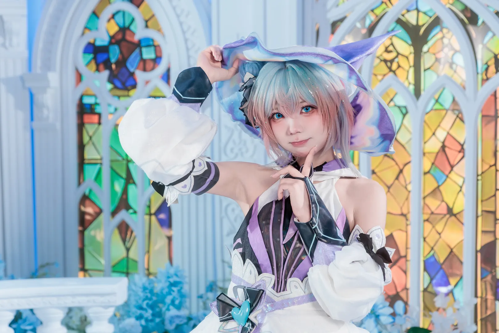【小喬cos】王者榮耀時之魔女，琉璃窗下的魔法拍攝 - 第 3 張