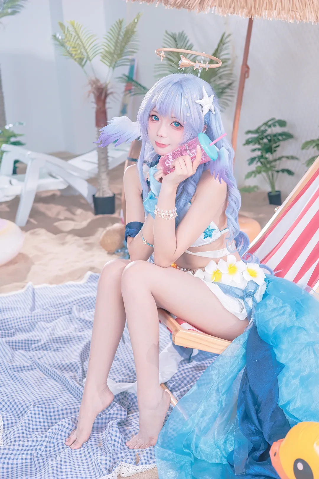 【知更鸟cos】阳光沙滩晴歌，崩坏星穹铁道的夏日节奏 - 第 2 张