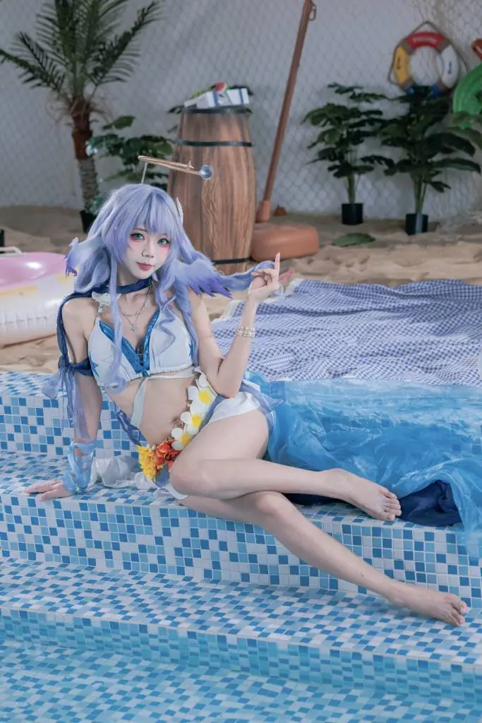 【知更鸟cos】崩坏星穹铁道晴歌造型的夏日海边之旅 - 第 2 张