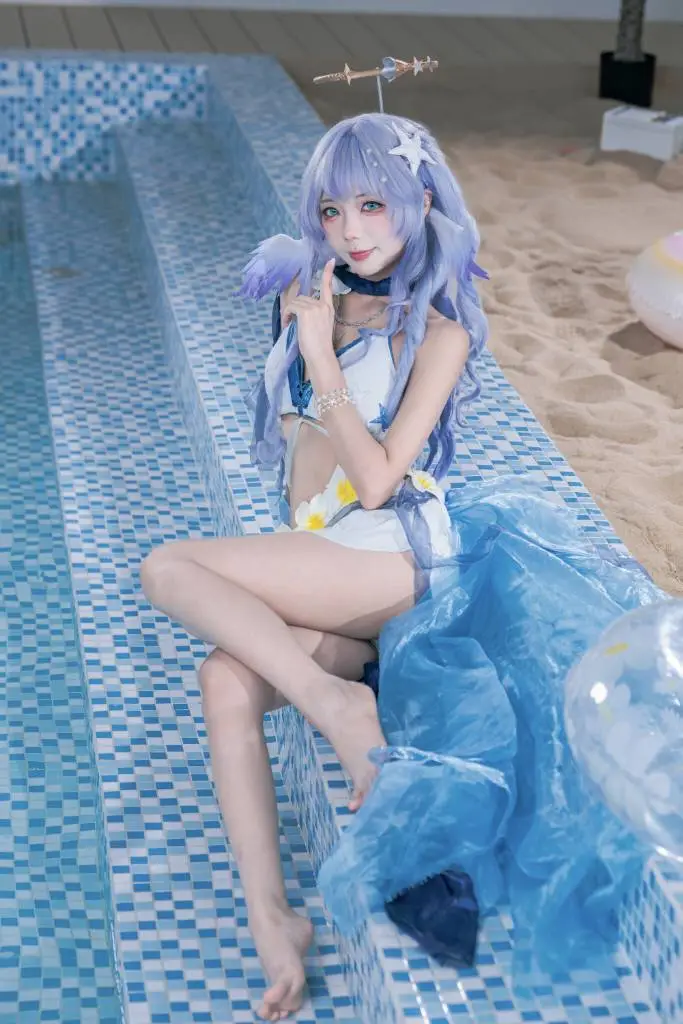 【知更鸟cos】崩坏星穹铁道晴歌造型的夏日海边之旅 - 第 3 张