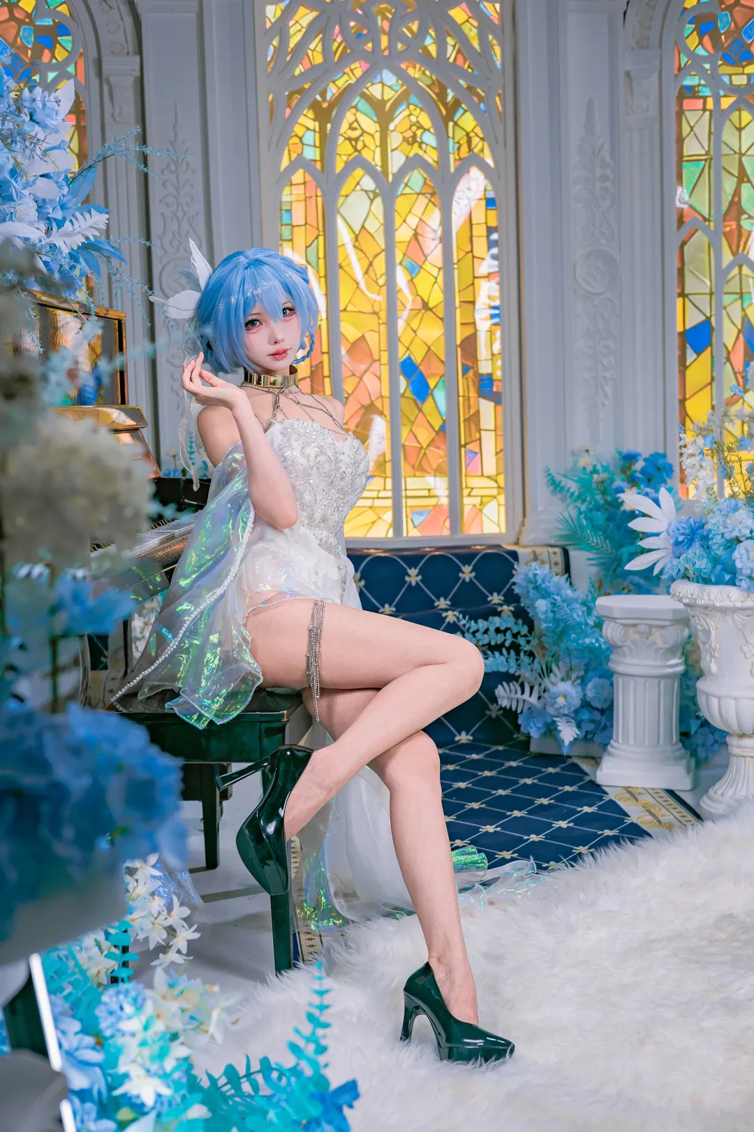 【守岸人cos】鳴潮光影下的藍髮少女 - 第 2 張