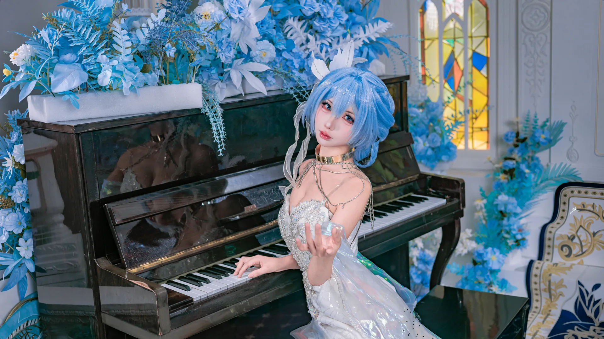 【守岸人cos】鳴潮光影下的藍髮少女 - 第 4 張