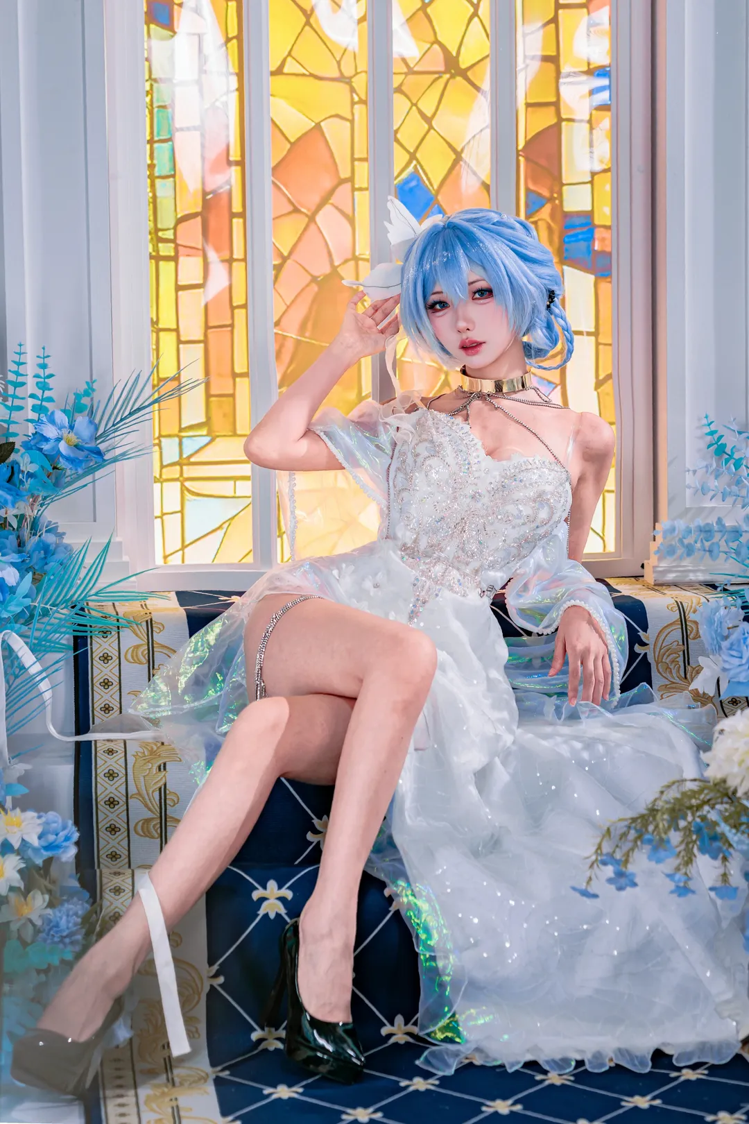 【守岸人cos】鳴潮光影下的藍髮少女 - 第 5 張