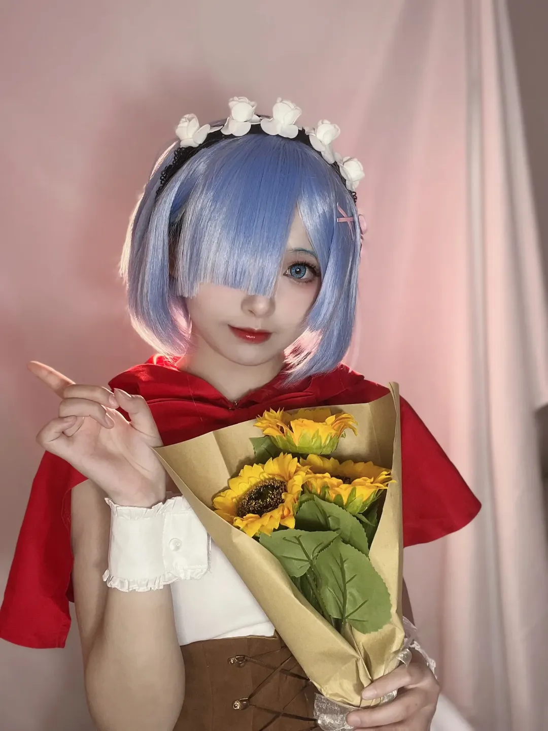 【蕾姆cos】从零开始的异世界生活，小红帽主题的梦幻拍摄体验 - 第 2 张