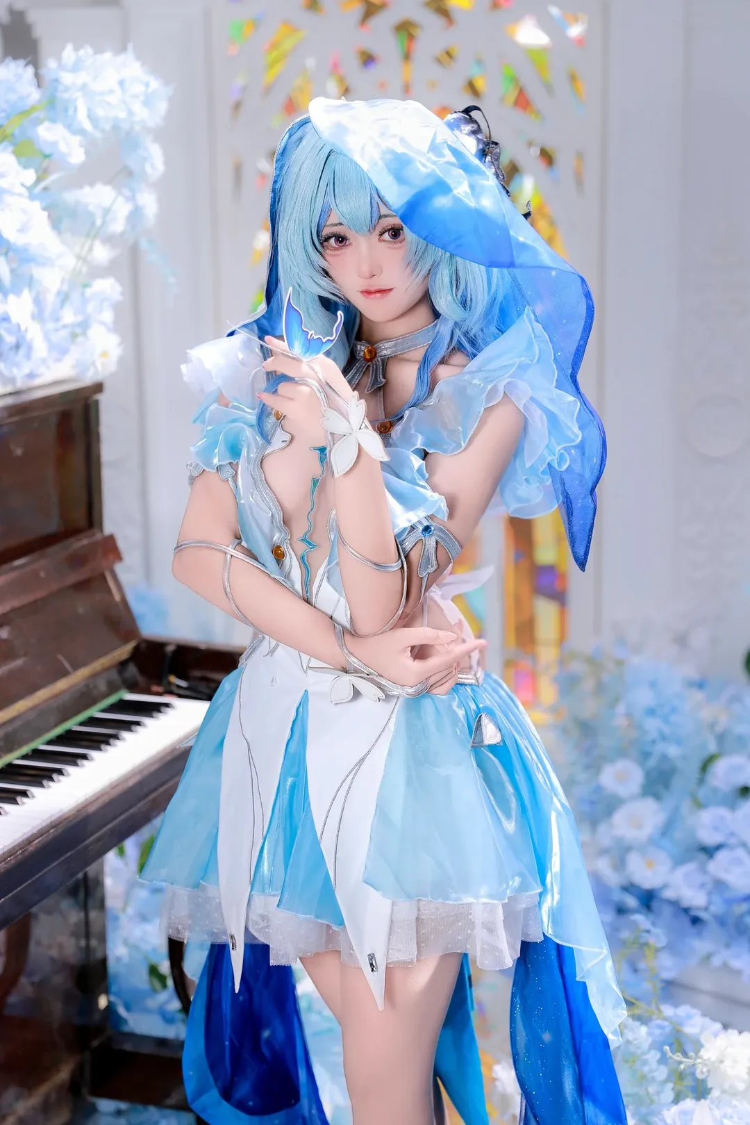 鳴潮守岸人cos，藍調深海與鋼琴彩窗的靜謐迴響 - 第 10 張