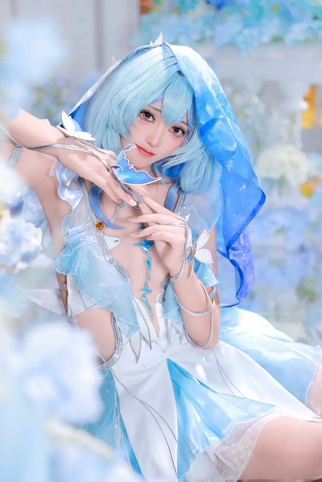 鳴潮守岸人cos，藍調深海與鋼琴彩窗的靜謐迴響 - 第 13 張