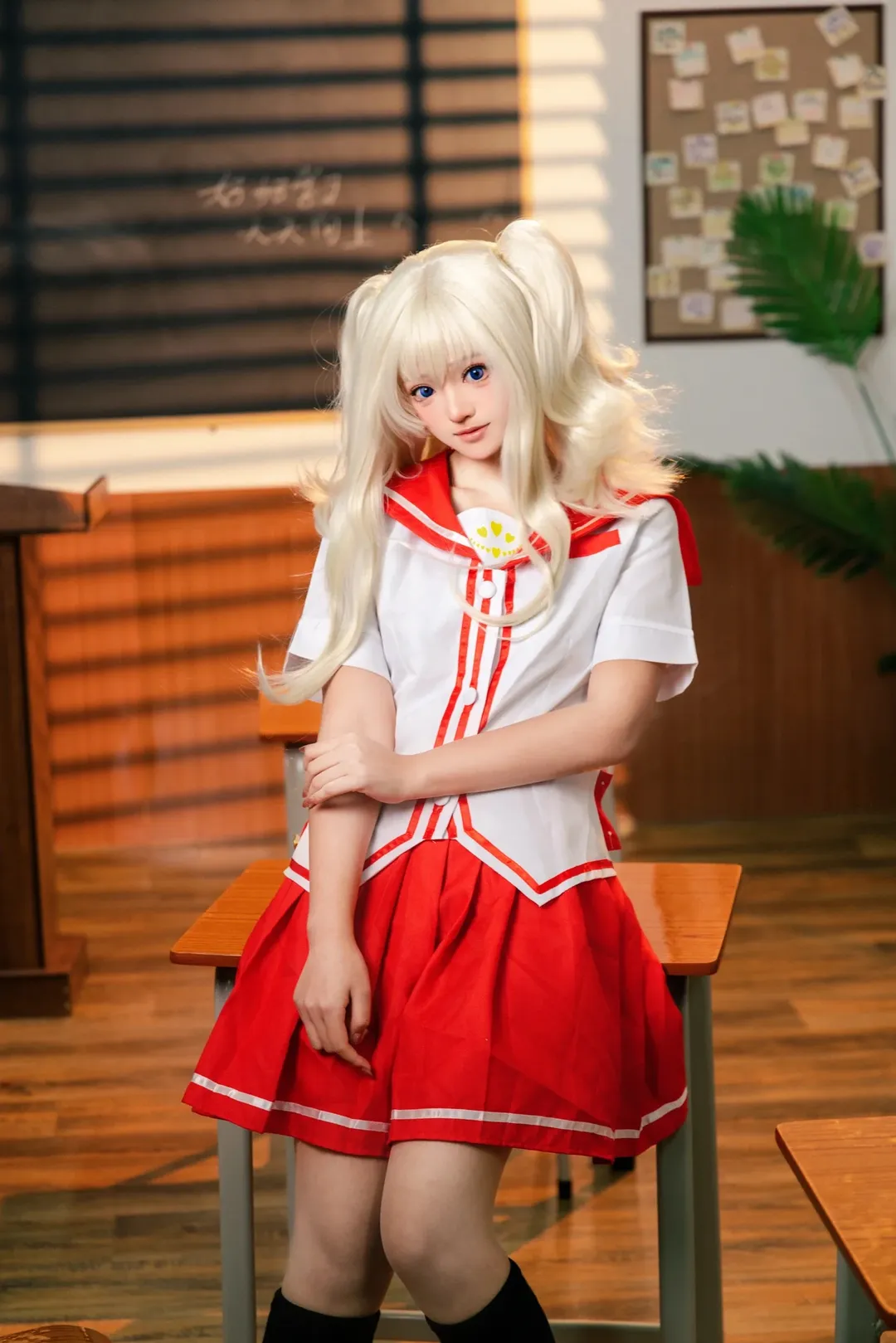 【友利奈绪cos】Charlotte夏洛特校园水手服与黑丝日常 - 第 3 张