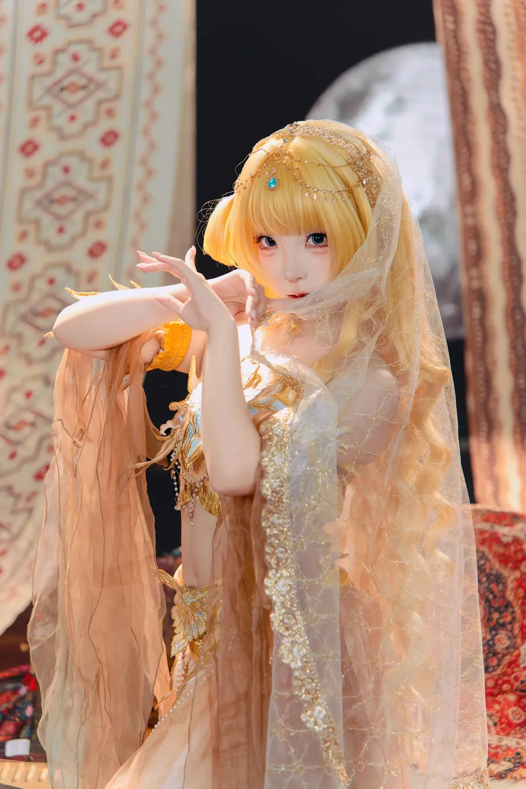 【菲比cos】鸣朝敦煌风私设，异域风情绝美演绎 - 第 2 张