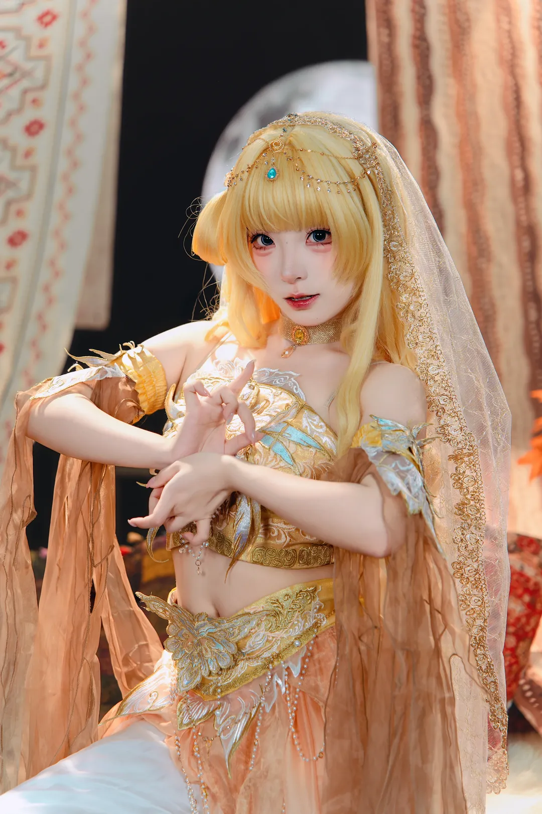 【菲比cos】鸣朝敦煌风私设，异域风情绝美演绎 - 第 3 张