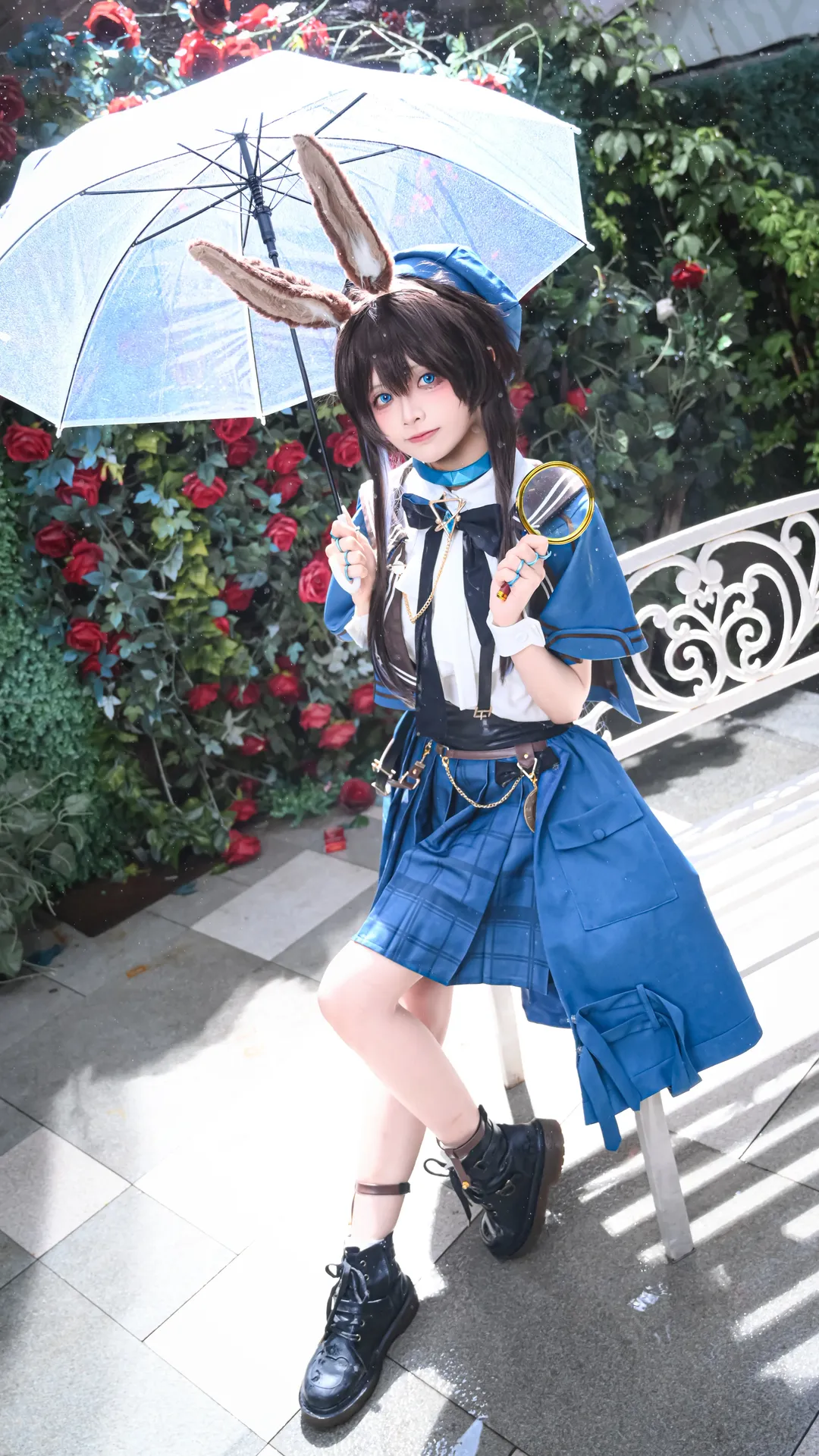 【阿米婭cos】明日方舟JR聯動小偵探造型，雨夜玫瑰的復古幻想 - 第 1 張