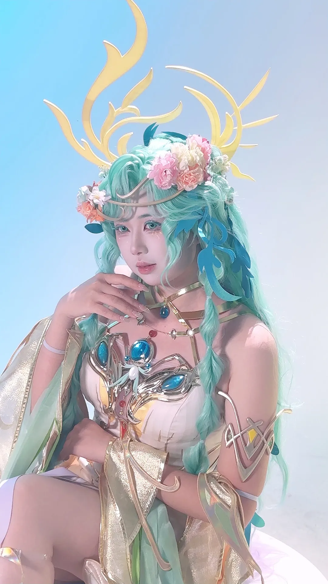 【貂蝉cos】王者荣耀繁花主题，绝美细节还原 - 第 1 张