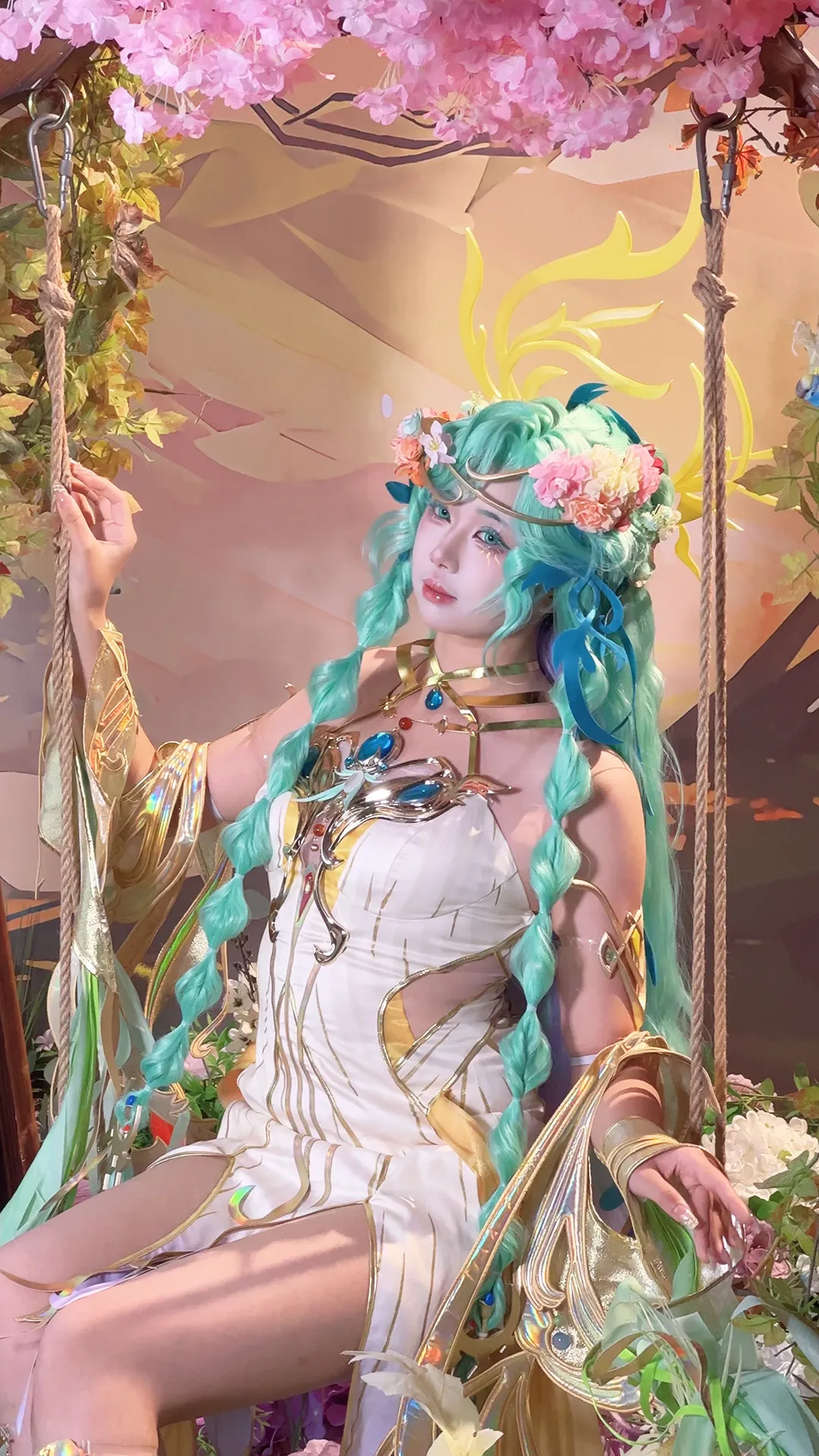 【貂蝉cos】王者荣耀繁花主题，绝美细节还原 - 第 2 张