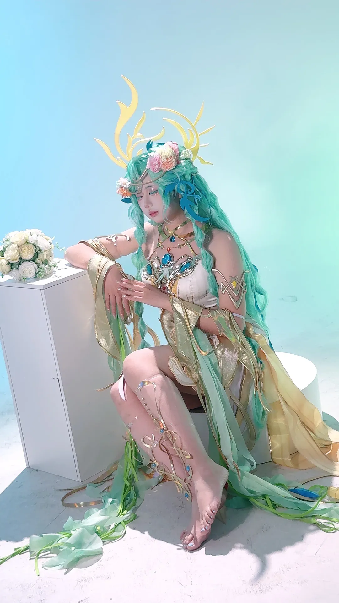 【貂蝉cos】王者荣耀繁花主题，绝美细节还原 - 第 3 张