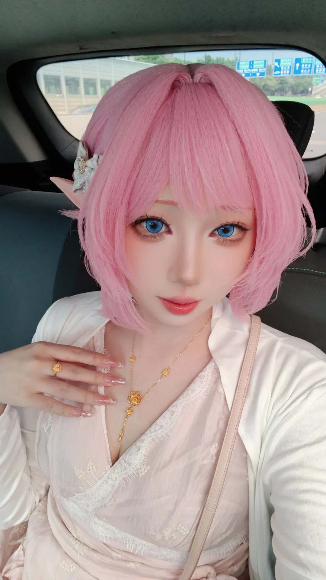 【爱莉希雅cos】崩坏3十周年粉色妖精小姐的妆造记录 - 第 3 张