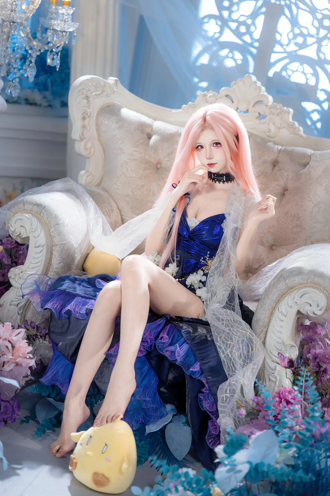 【列克星敦cos】碧蓝航线，蓝色礼服与粉色长发的梦幻邂逅 - 第 3 张
