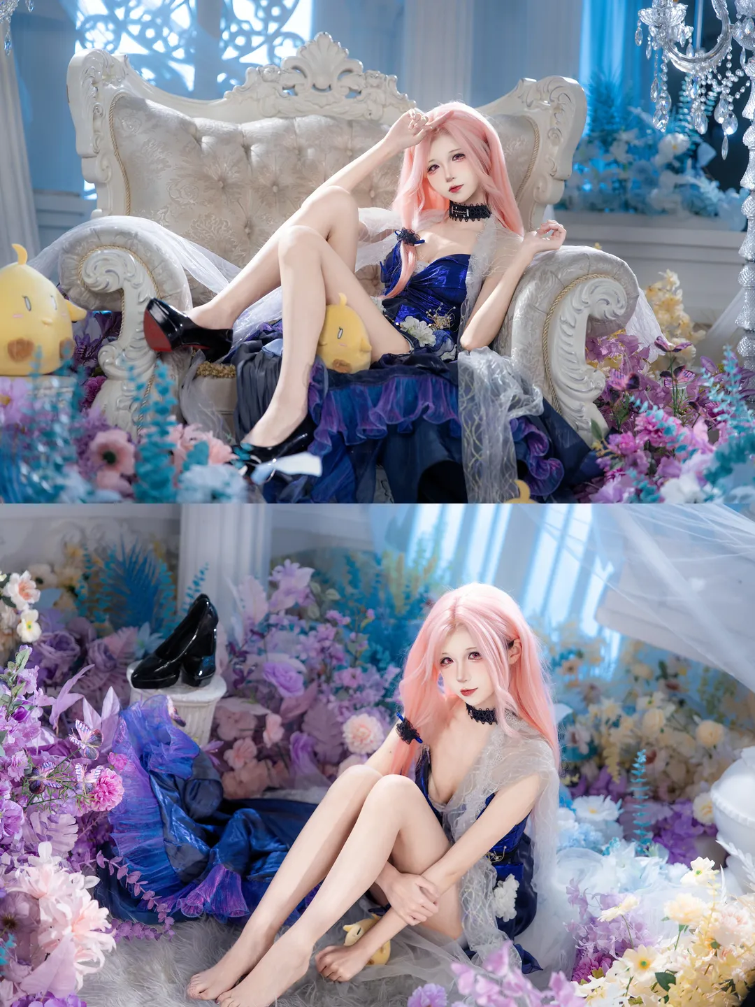 【列克星敦cos】碧蓝航线，蓝色礼服与粉色长发的梦幻邂逅 - 第 4 张