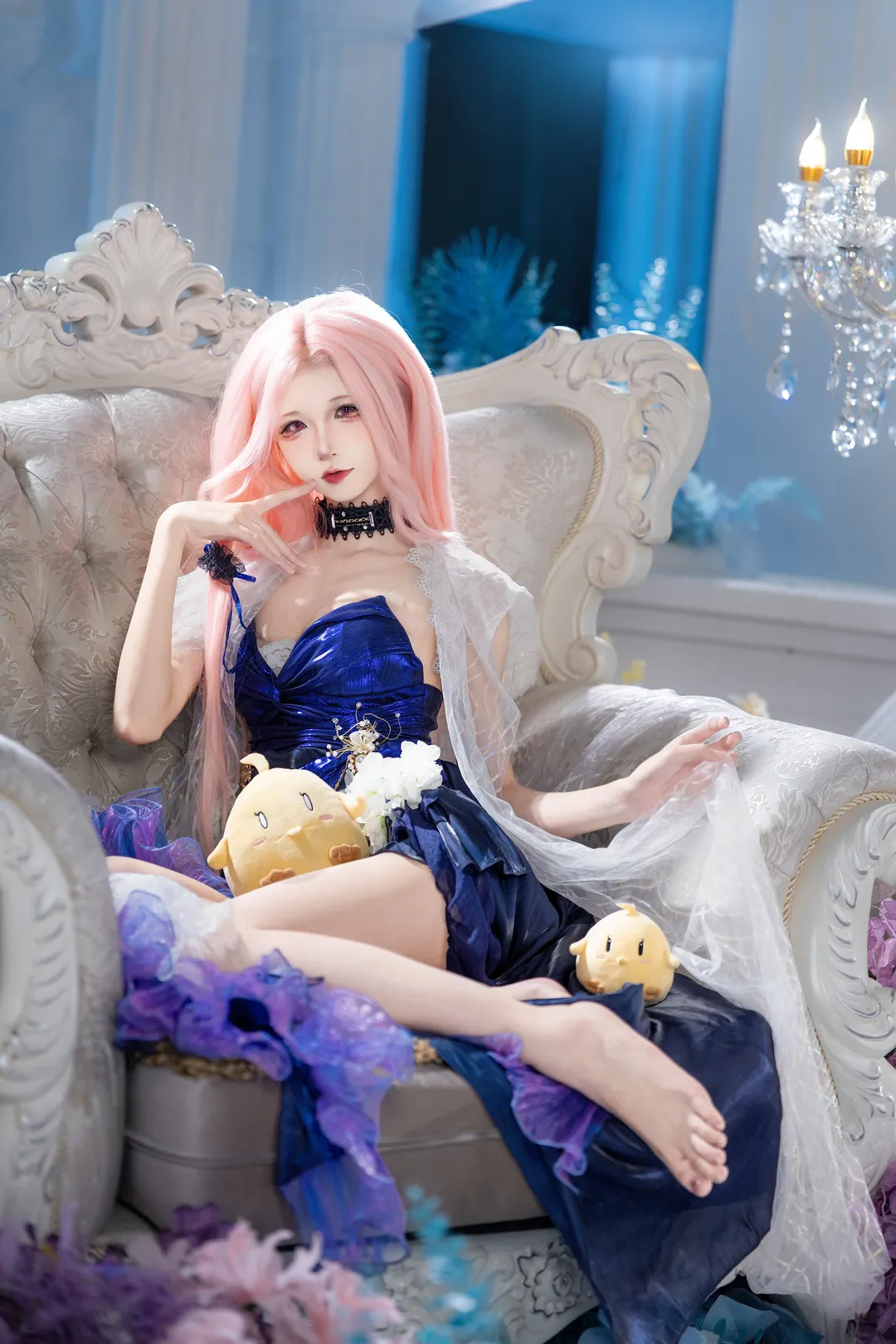 【列克星敦cos】碧蓝航线，蓝色礼服与粉色长发的梦幻邂逅 - 第 5 张
