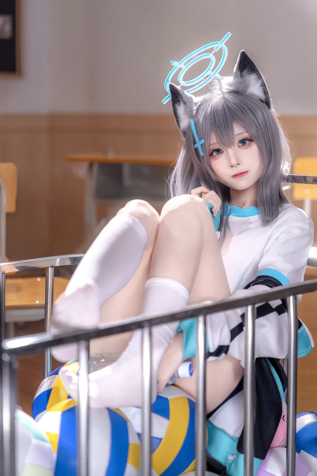 【砂狼白子cos】蔚藍檔案的體操服運動日常 - 第 2 張