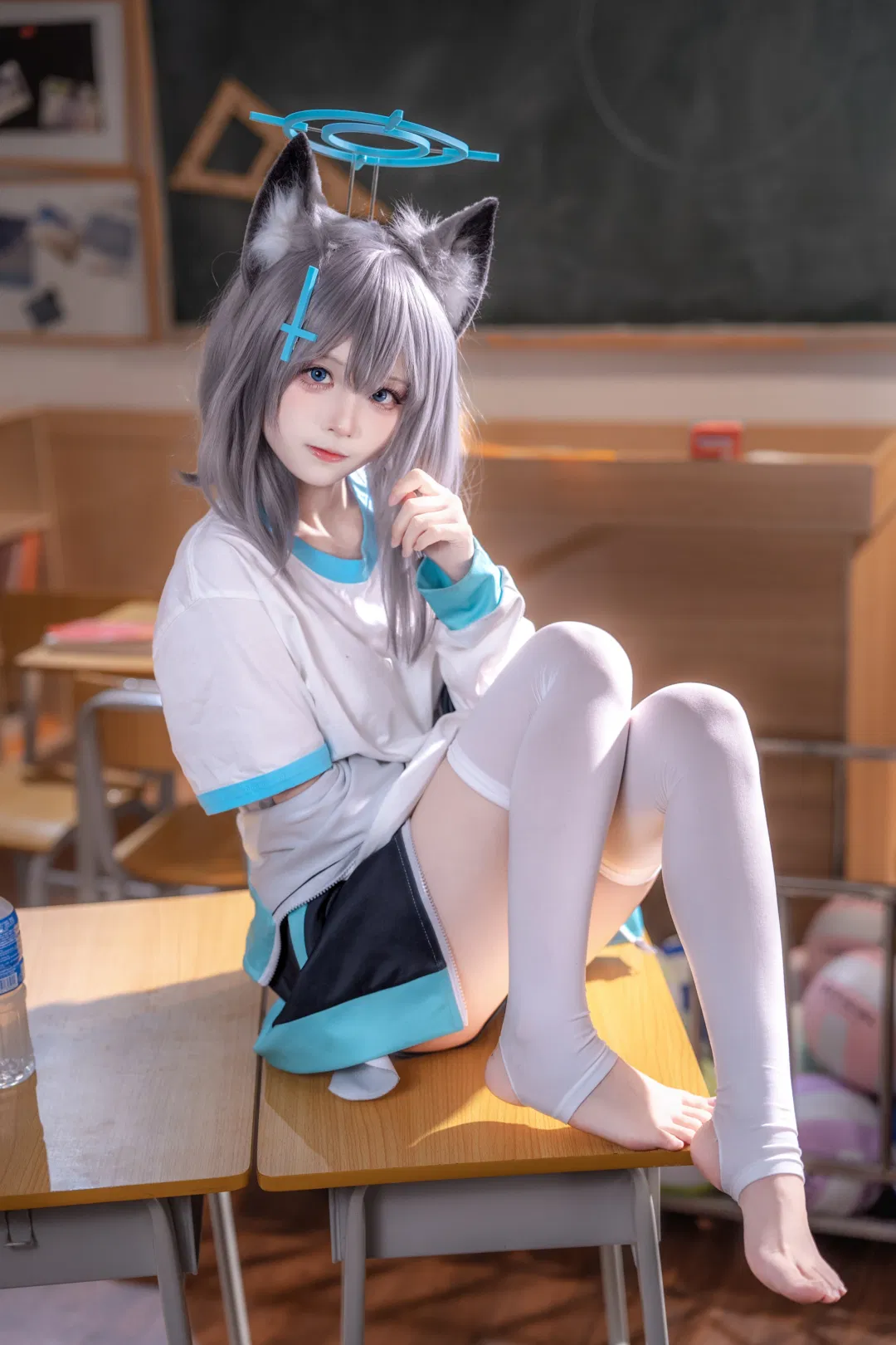 【砂狼白子cos】蔚藍檔案的體操服運動日常 - 第 5 張