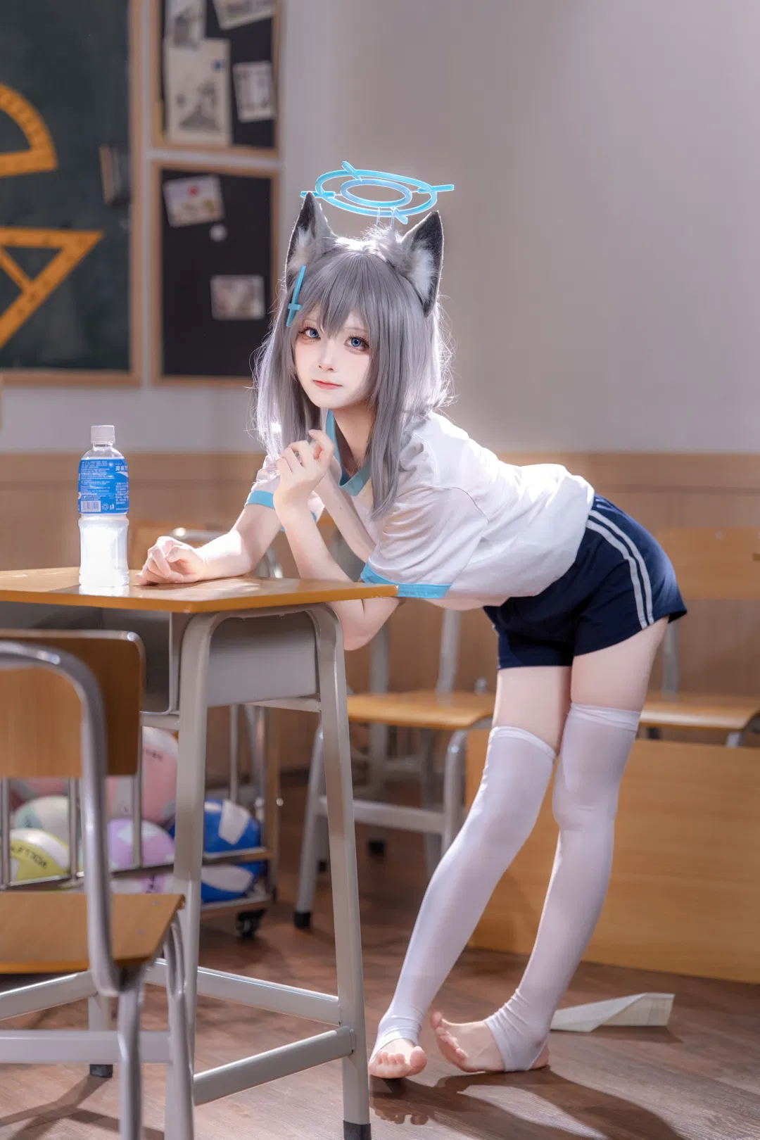 【砂狼白子cos】蔚藍檔案的體操服運動日常 - 第 6 張