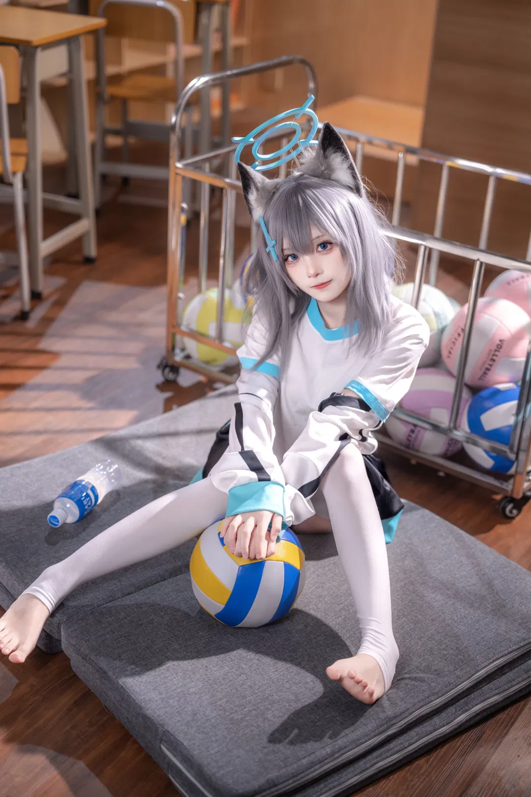 【砂狼白子cos】蔚藍檔案的體操服運動日常 - 第 7 張