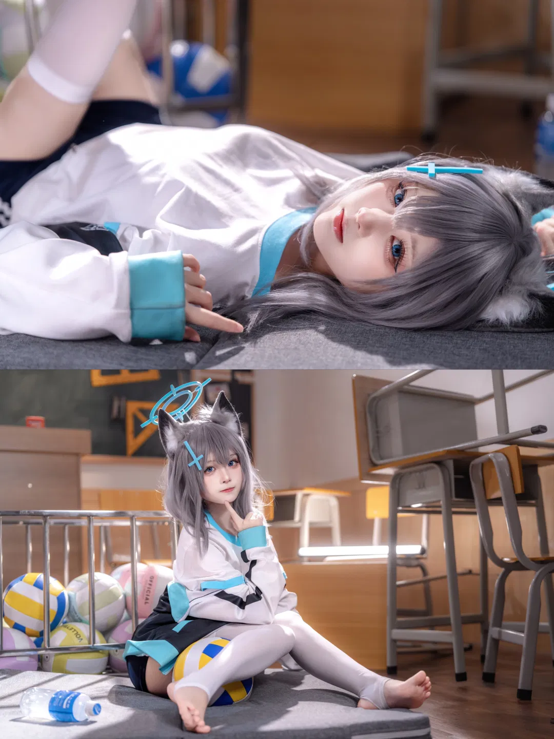【砂狼白子cos】蔚藍檔案的體操服運動日常 - 第 8 張