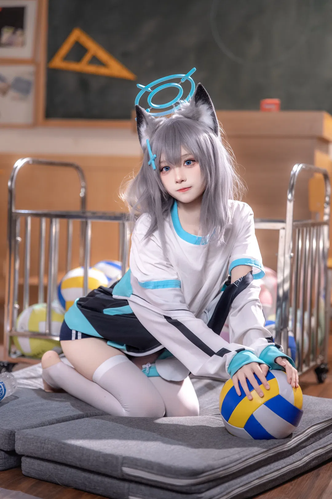 【砂狼白子cos】蔚藍檔案的體操服運動日常 - 第 9 張
