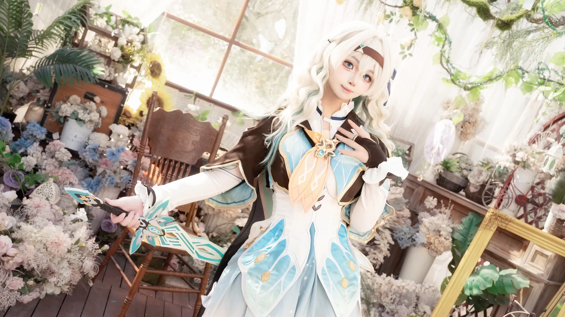 【流萤cos】崩坏星穹铁道流萤，温室光影下的温柔记录