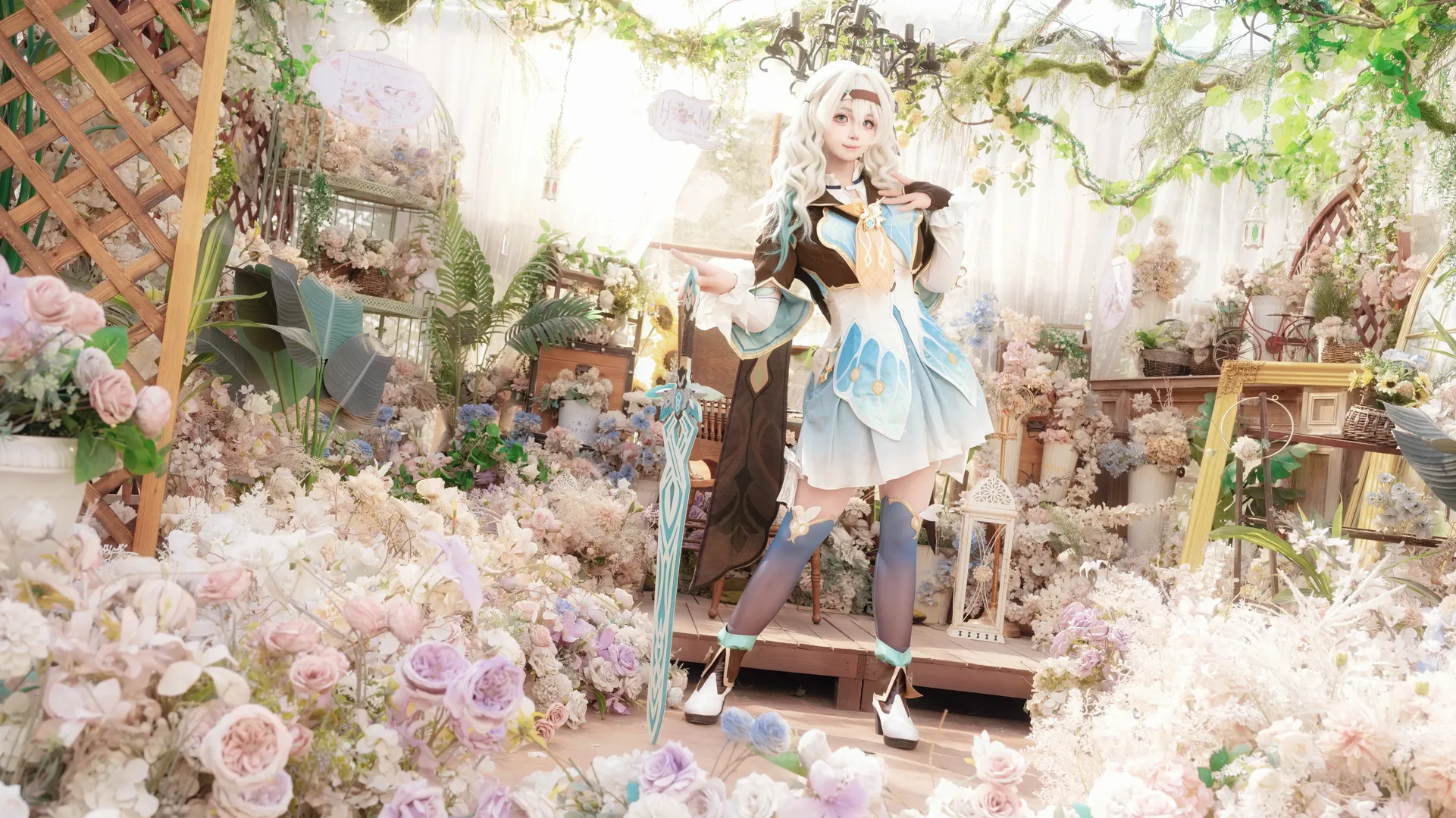 【流萤cos】崩坏星穹铁道流萤，漫步梦幻花园 - 第 1 张