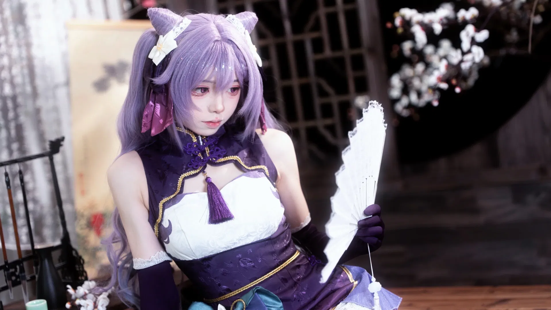 【刻晴cos】原神璃月七星旗袍造型的细节还原 - 第 3 张