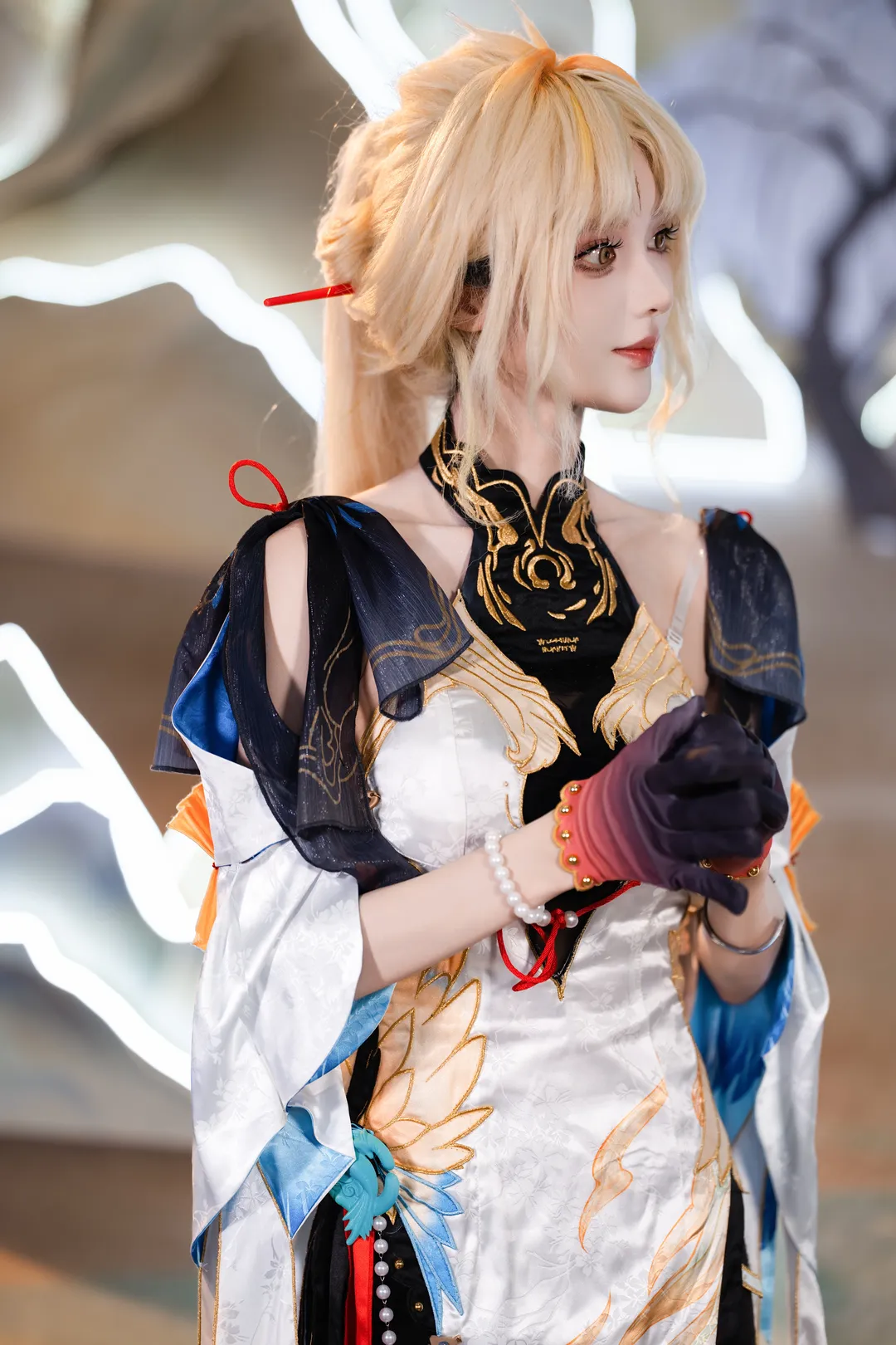 【穗穗cos】鸣潮里的国风旗袍与拍摄细节分享 - 第 6 张