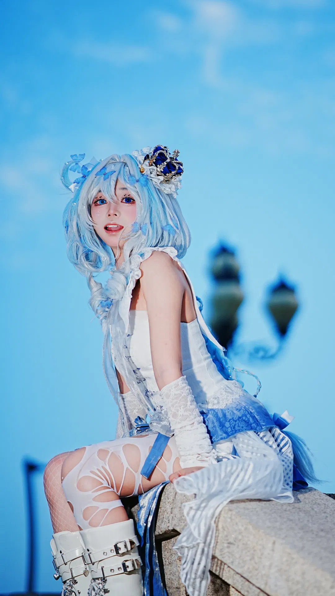 【芙寧娜cos】原神水神正片，藍白交織的奇幻之約 - 第 2 張