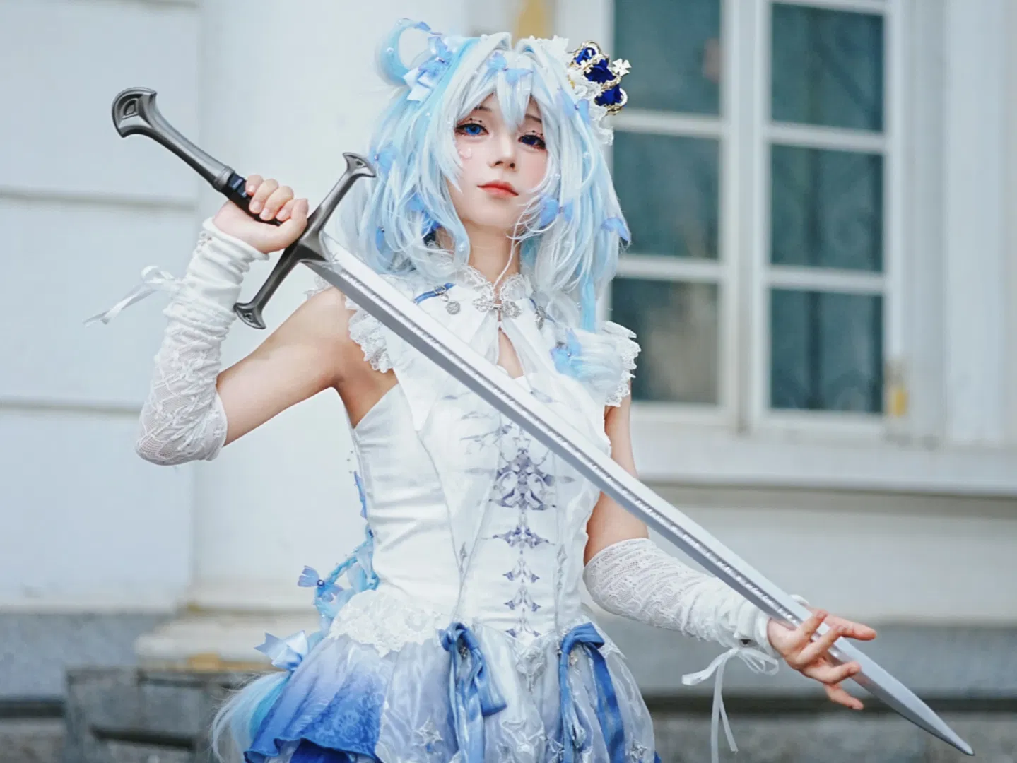 【芙寧娜cos】原神水神正片，藍白交織的奇幻之約 - 第 3 張