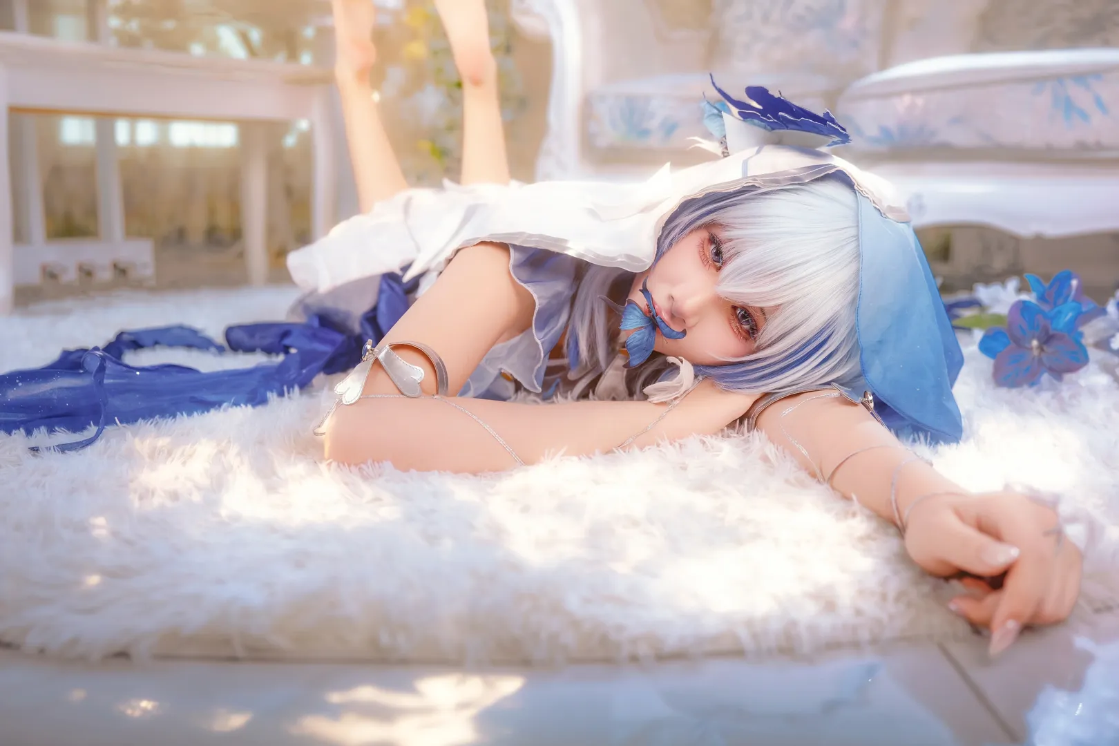 【守岸人cos】鳴潮藍色治癒系，琴鍵與琴絃間的夢幻光影 - 第 2 張