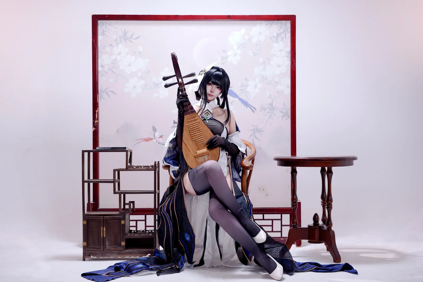 【鎮海改cos】碧藍航線鎮海改，國風服飾與黑絲的搭配 - 第 2 張
