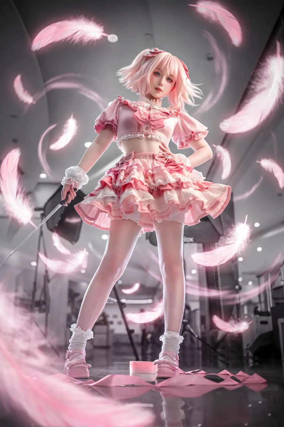 【鹿目圆cos】魔法少女小圆打歌服棚拍记录 - 第 1 张