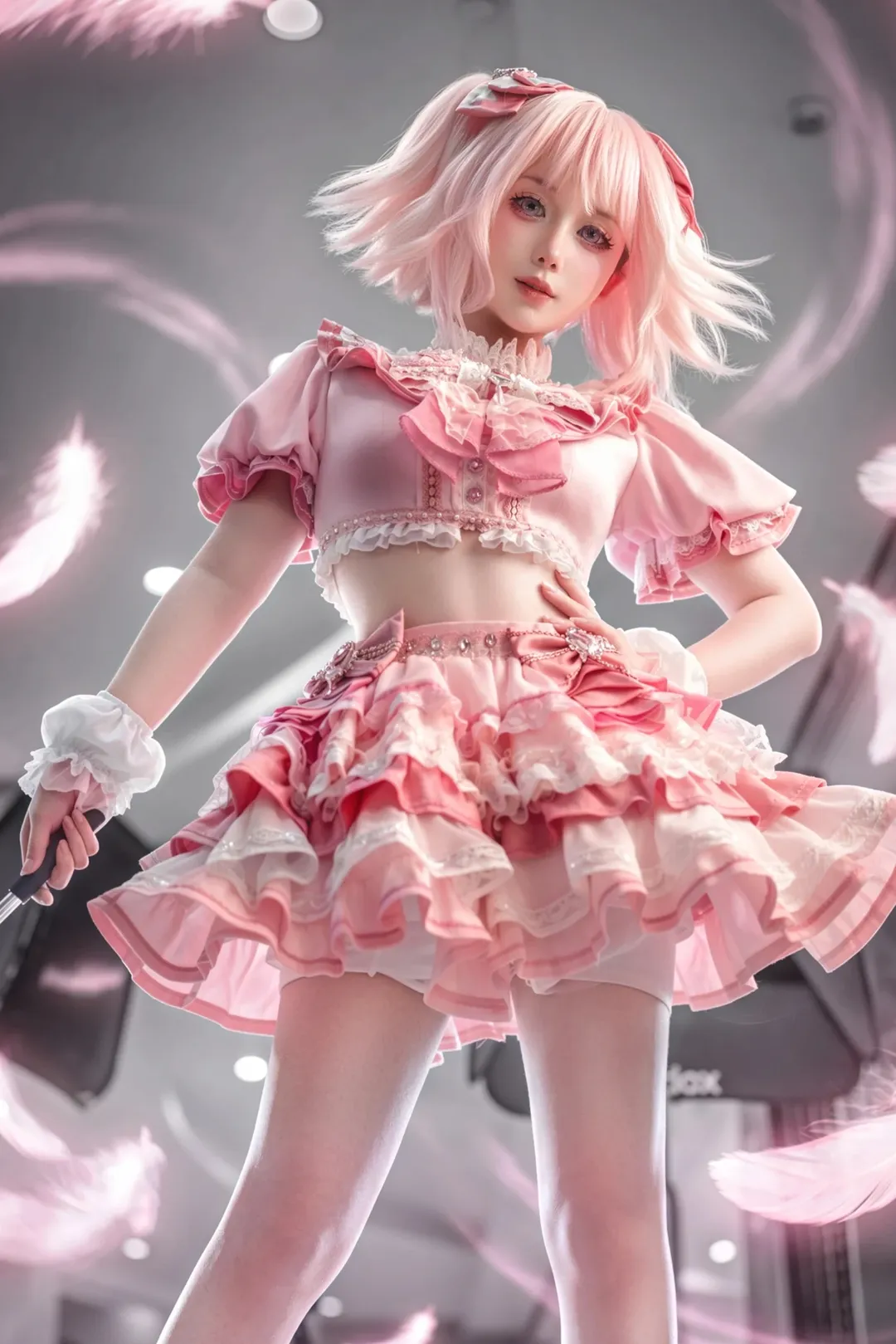【鹿目圆cos】魔法少女小圆打歌服棚拍记录 - 第 2 张
