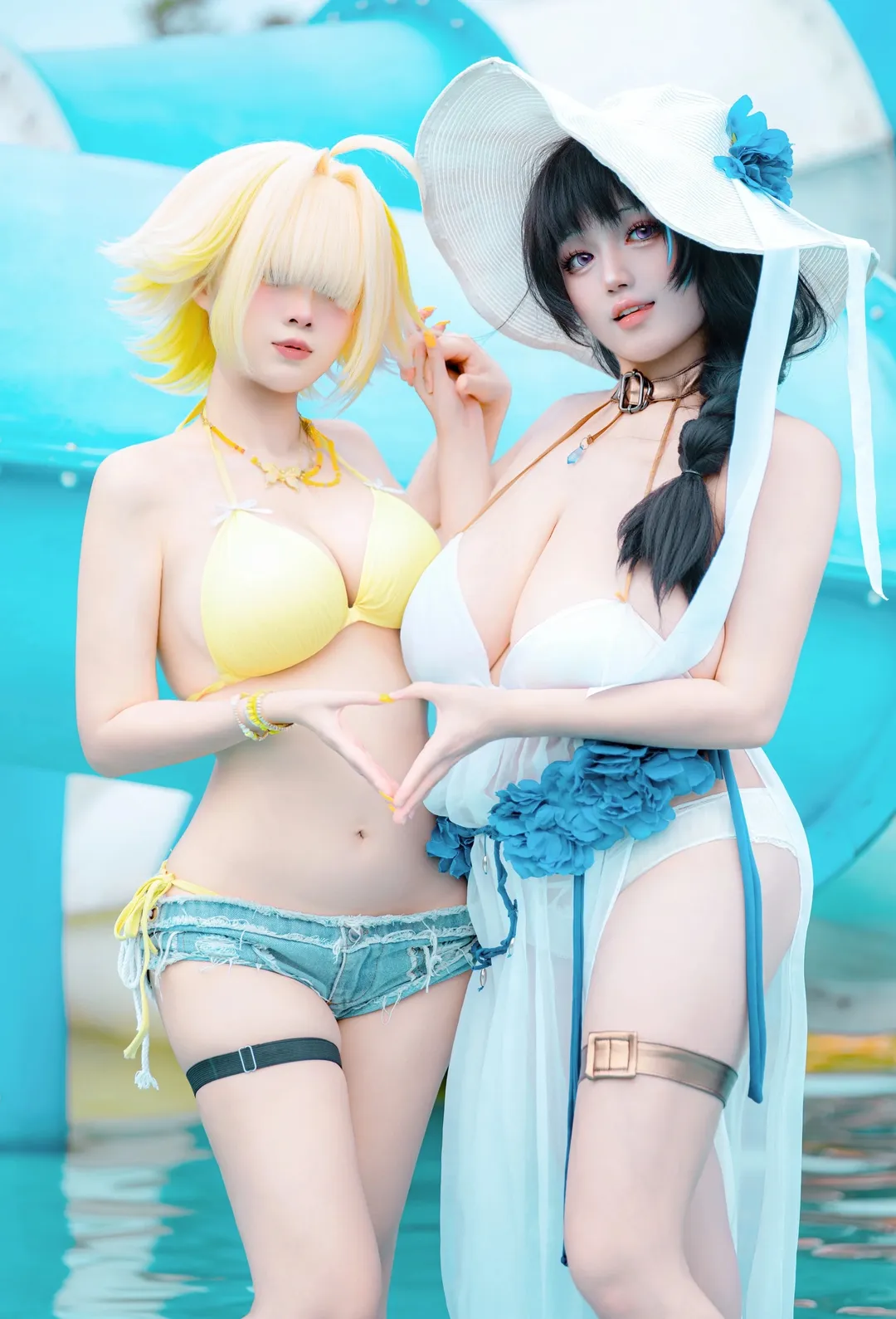 【梅里cos】勝利女神妮姬夏日泳裝私設 - 第 1 張