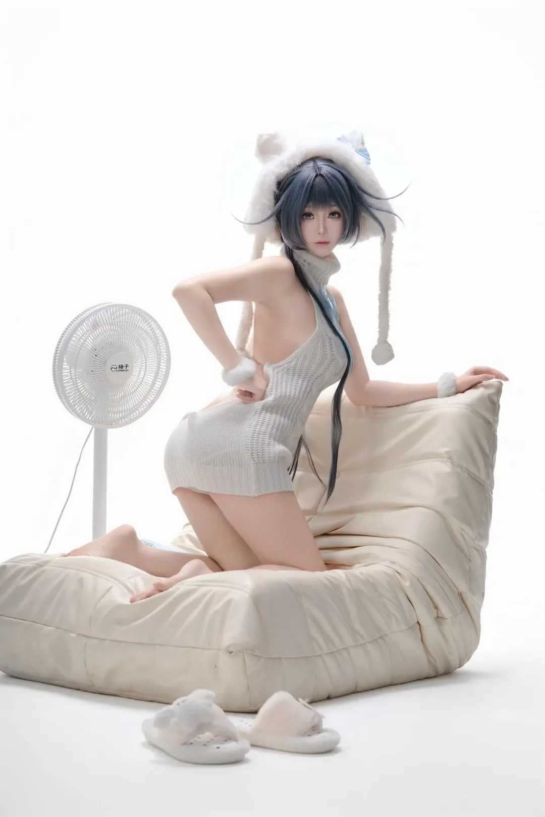 【妃咲cos】蔚蓝档案妃咲猫猫毛衣同人分享 - 第 2 张