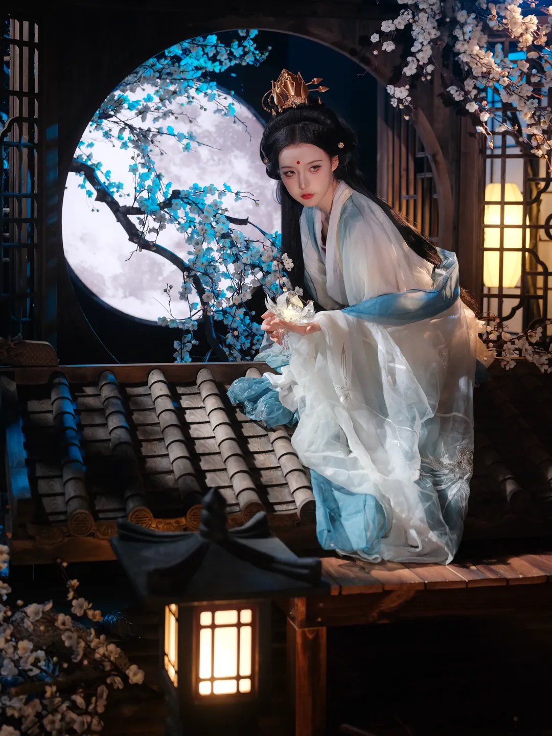 【曹敬观音cos】燕云十六声月下氛围感写真 - 第 8 张