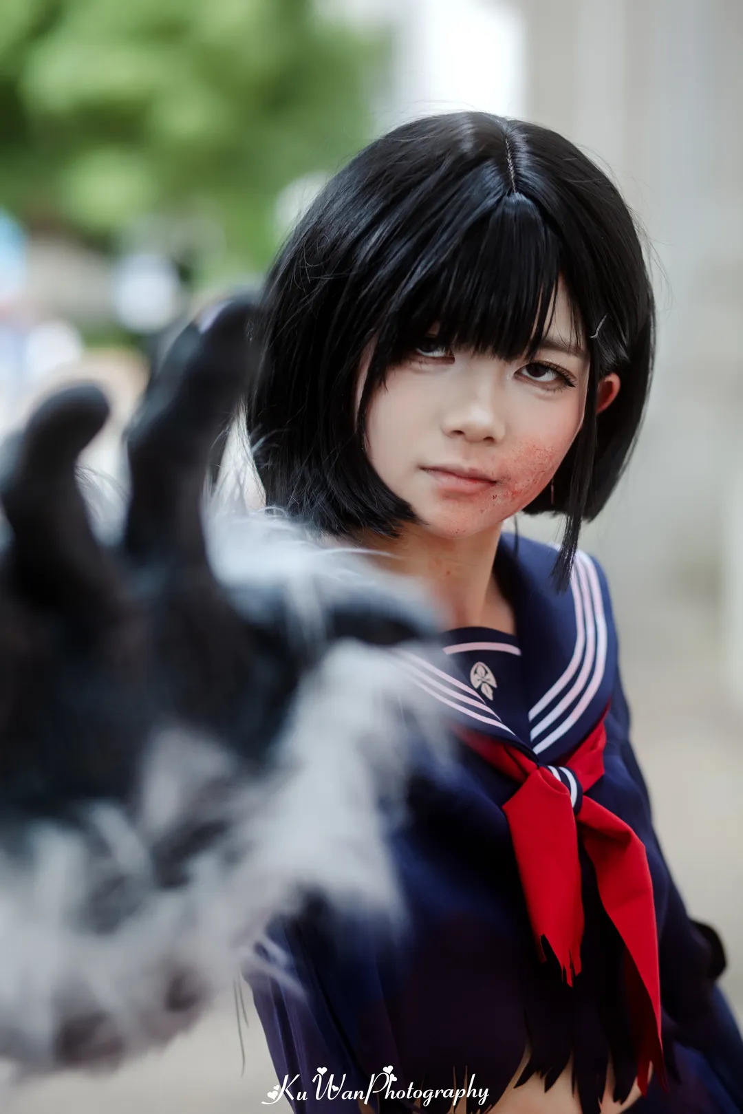 【深水雏子cos】寂静岭F里的异化兽爪与破损水手服 - 第 5 张