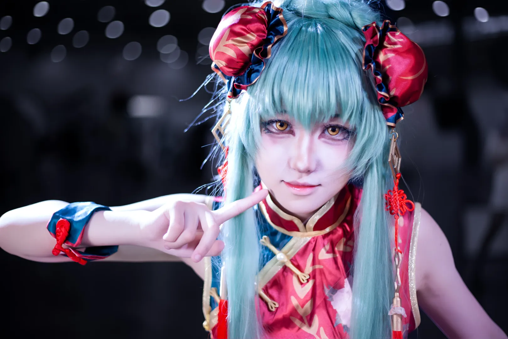 【C.C.cos】反叛的鲁路修红牡丹旗袍展现国风魔女气质 - 第 7 张
