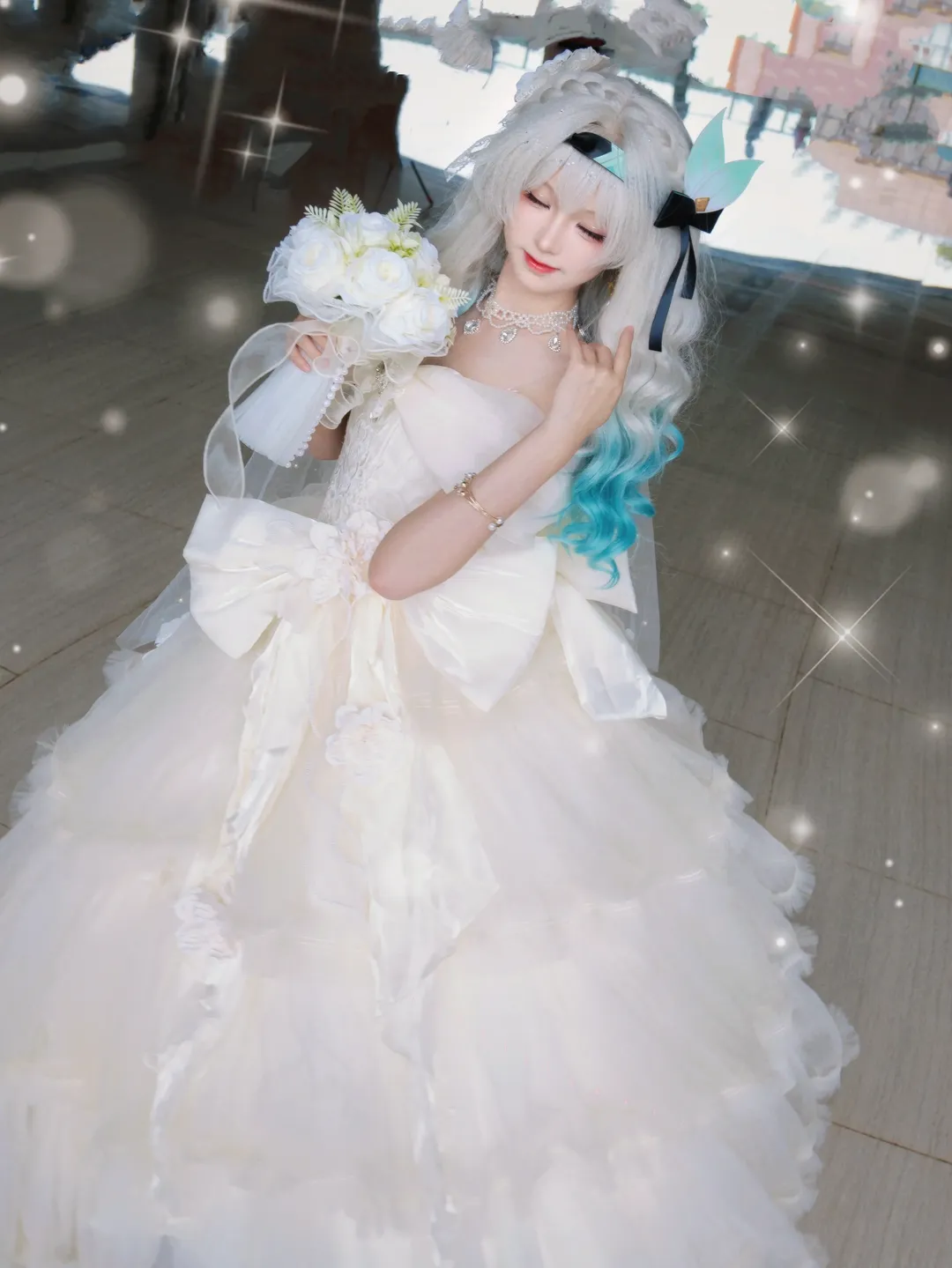 【流萤cos】崩坏星穹铁道 纯白婚纱的梦幻时刻 - 第 2 张
