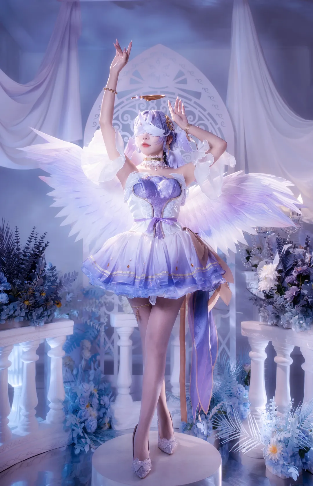 【知更鸟cos】圣心咏叹调梦幻棚拍姿势分享 - 第 6 张