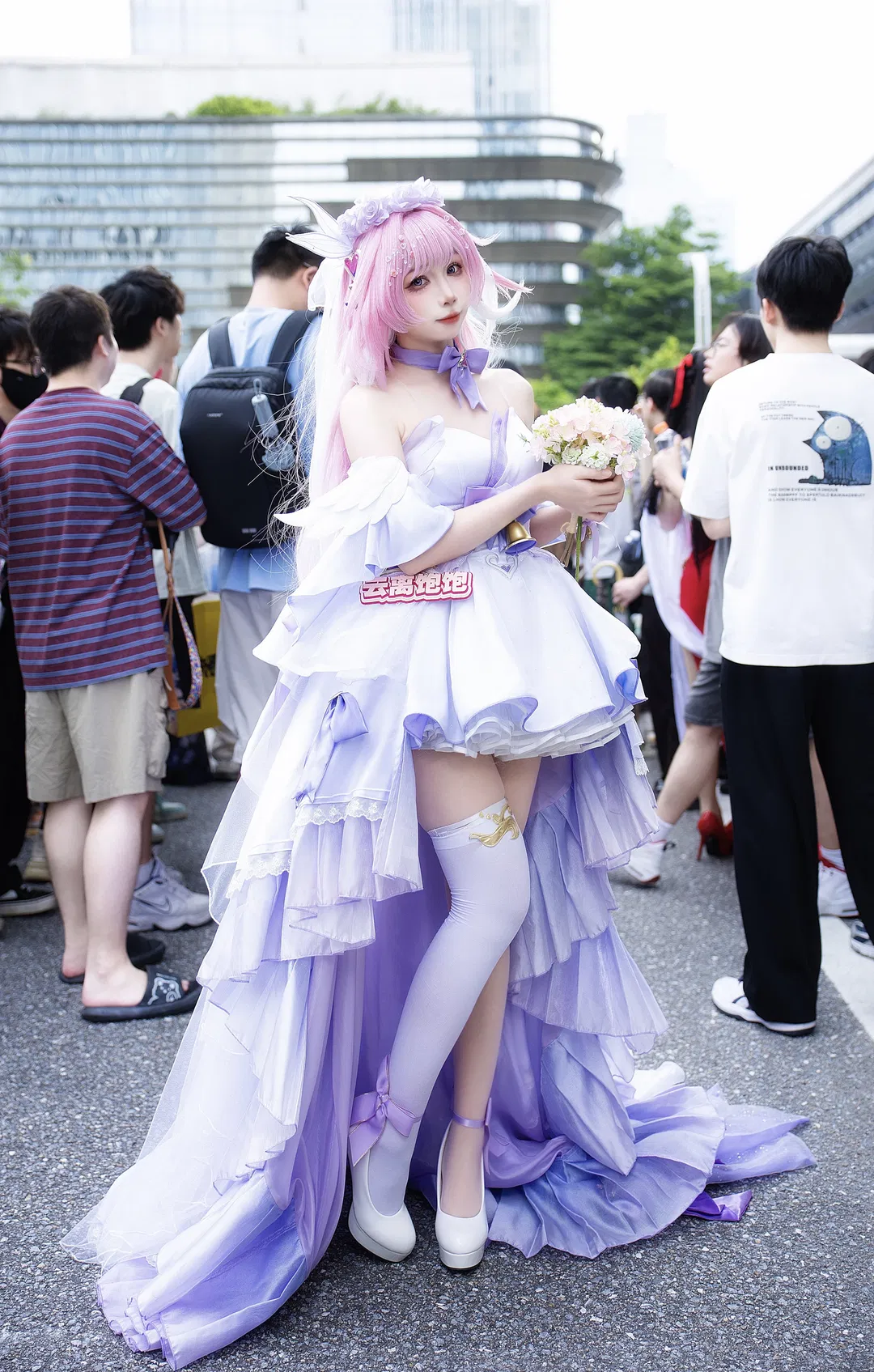 爱莉希雅花嫁cos 崩坏3漫展场照返图 - 第 3 张