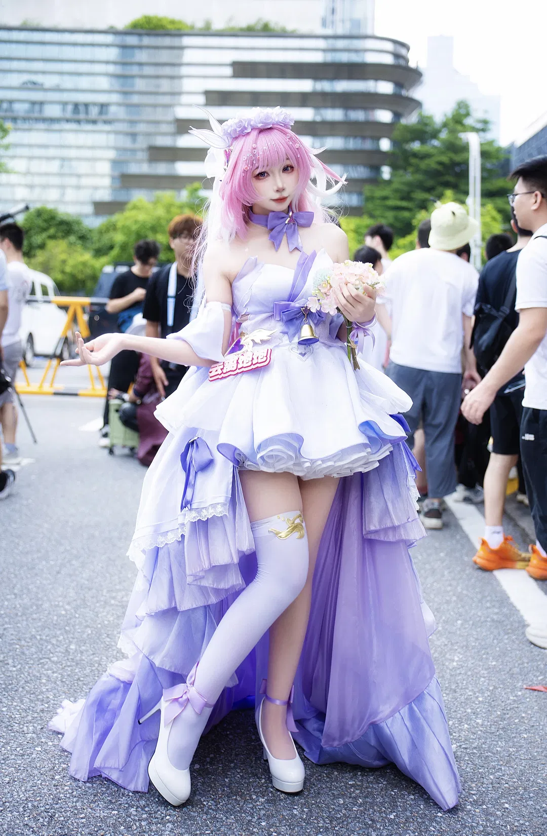 爱莉希雅花嫁cos 崩坏3漫展场照返图 - 第 6 张