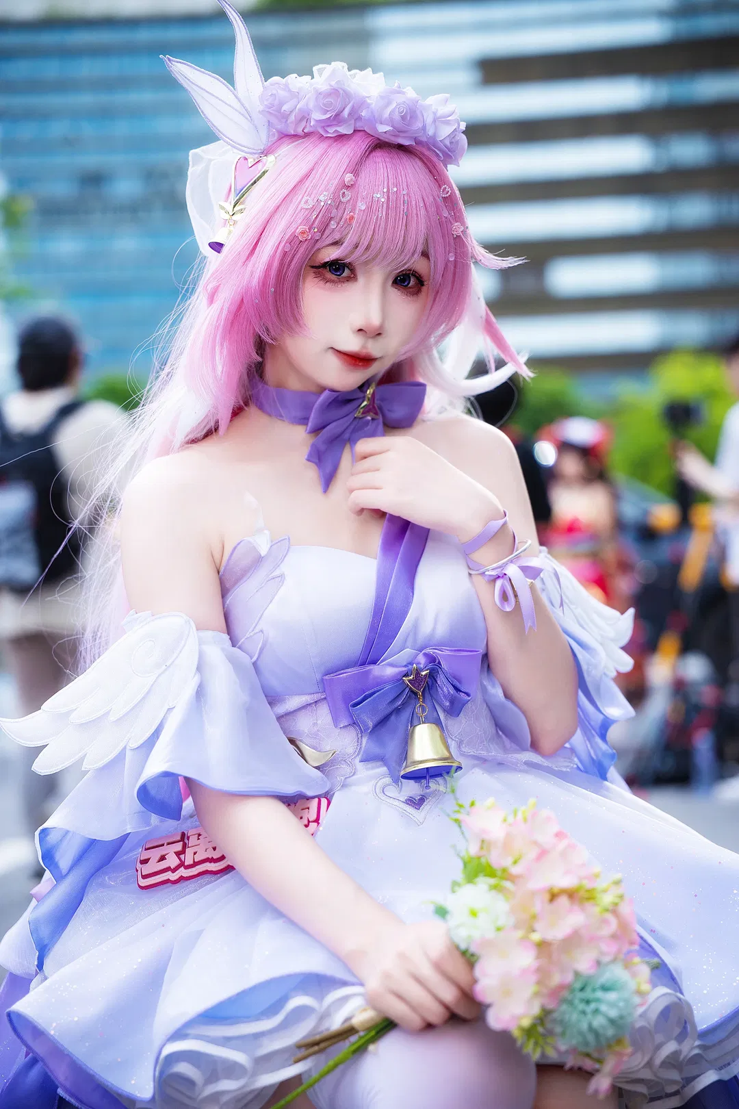 爱莉希雅花嫁cos 崩坏3漫展场照返图 - 第 7 张