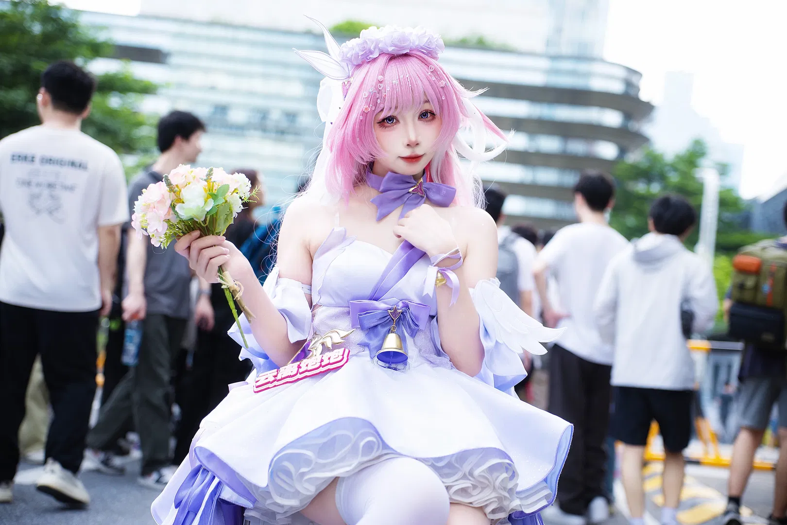 爱莉希雅花嫁cos 崩坏3漫展场照返图 - 第 8 张