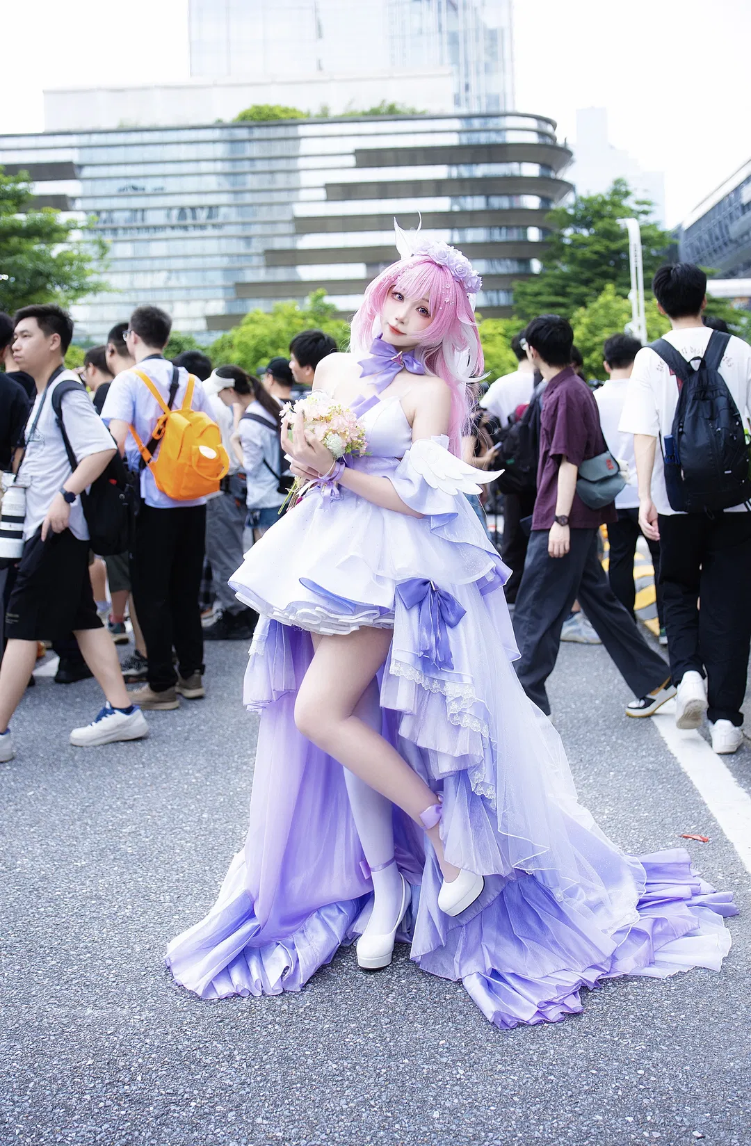 爱莉希雅花嫁cos 崩坏3漫展场照返图 - 第 9 张